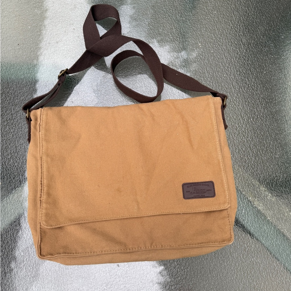 G. H. Bass and Co. Canvas Messenger Bag Khaki